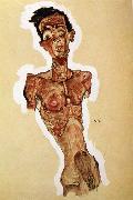 Egon Schiele Nude Self portrait France oil painting artist